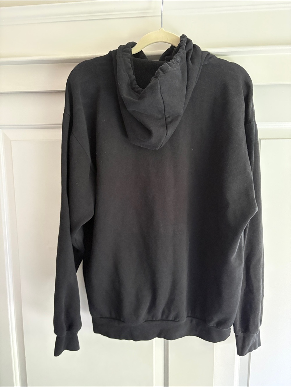 Adidas Black Pullover Hoodie with Subtle Logo - Picture 3 of 5